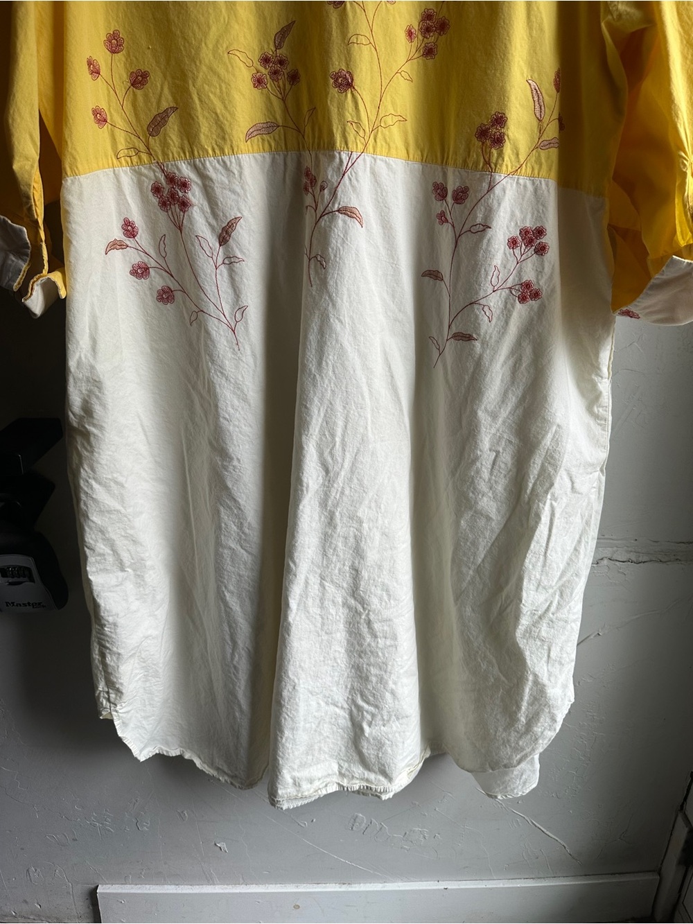 Samant Chauhan 3X Embroidered Duster Shirt Dress Lagenlook Artsy Boho Midi - Picture 12 of 15